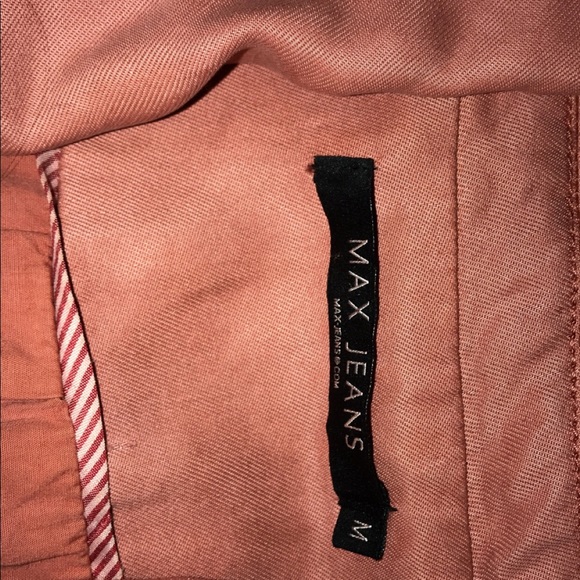 Rusty pink faux leather jacket. - Picture 2 of 4